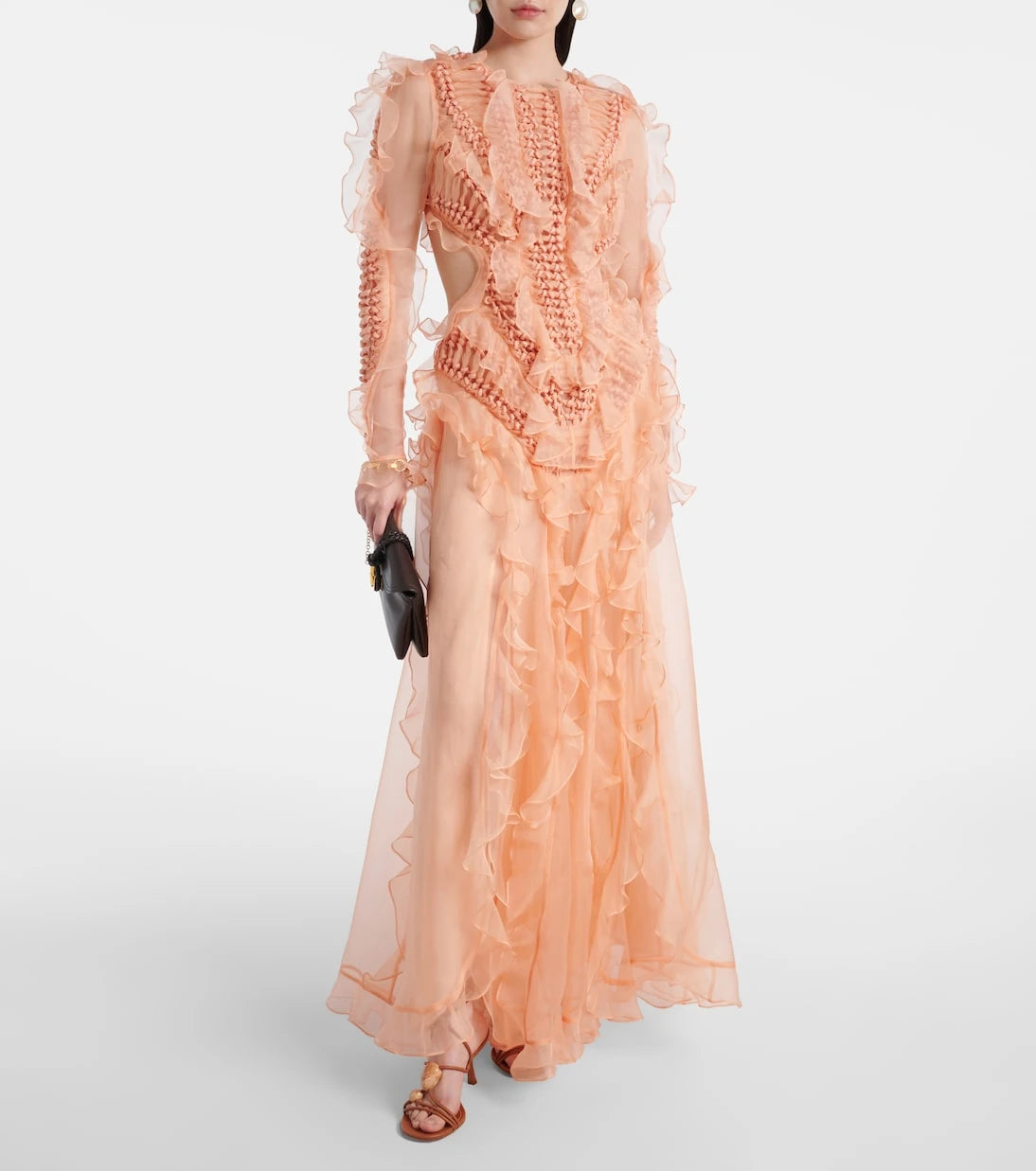 Zimmermann - Balance ruffled silk organza maxi dress