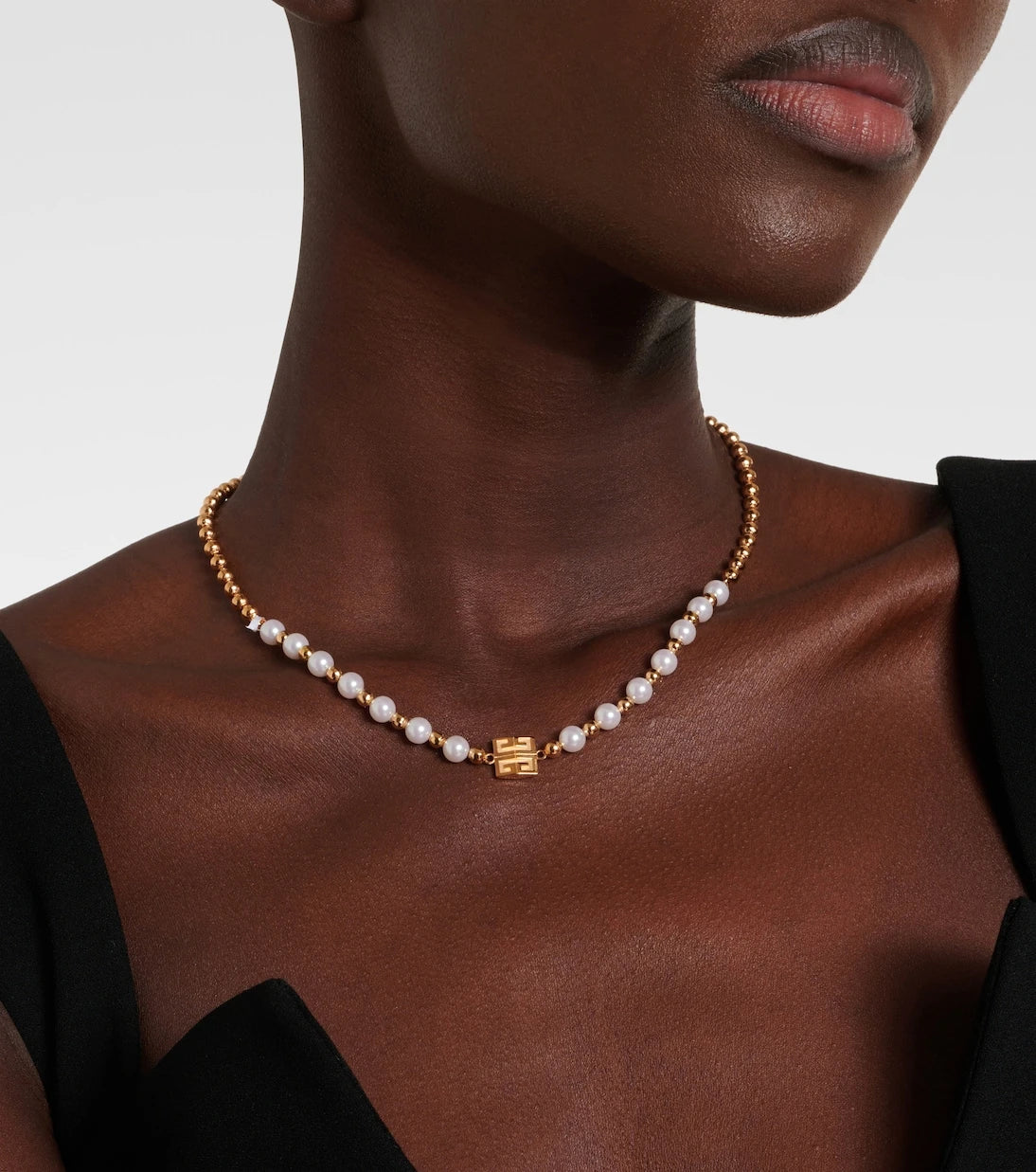 Givenchy - 4G faux pearl necklace
