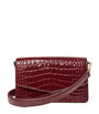 Aspinal Of London Leather Croc-Embossed Eliza Clutch Bag