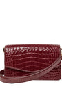Aspinal Of London Leather Croc-Embossed Eliza Clutch Bag