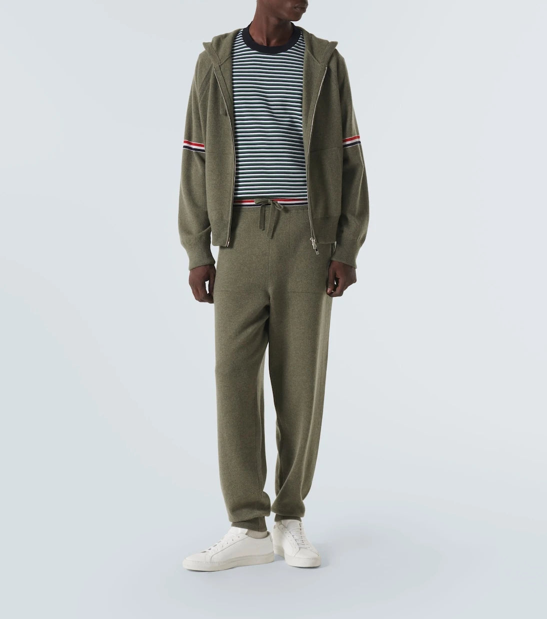 Thom Browne - RWB Stripe cashmere sweatpants