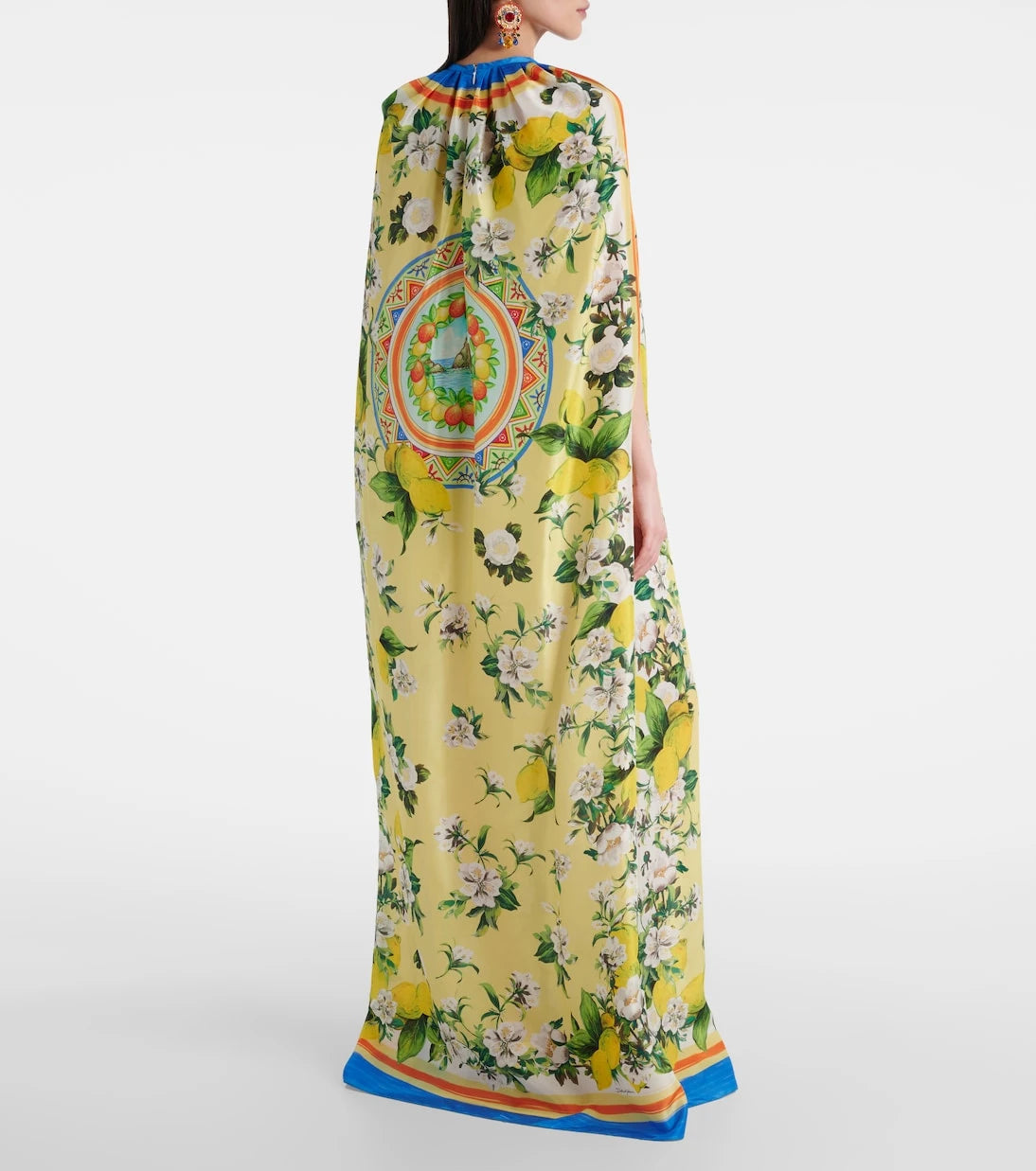 Dolce&Gabbana - Printed silk cape