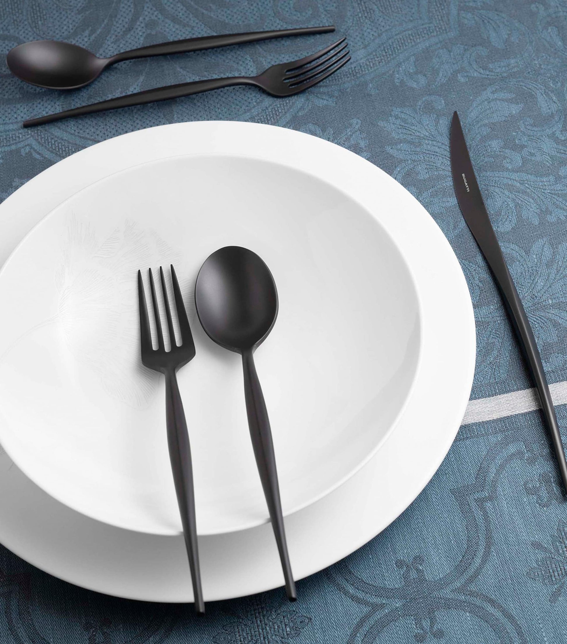 Stainless Steel Black Diamond Natura 24-Piece Cutlery Set