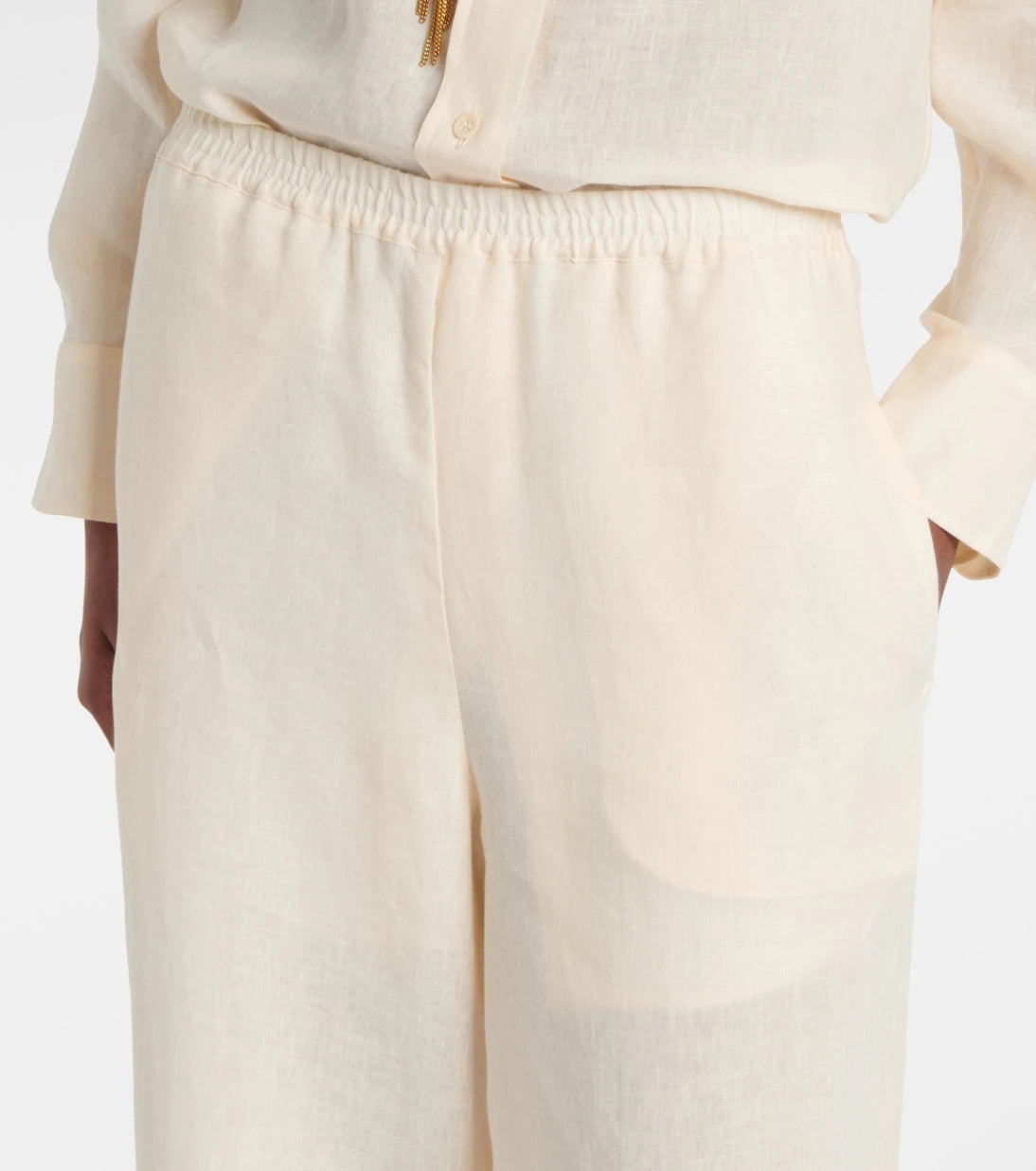 Eres - Select linen wide-leg pants
