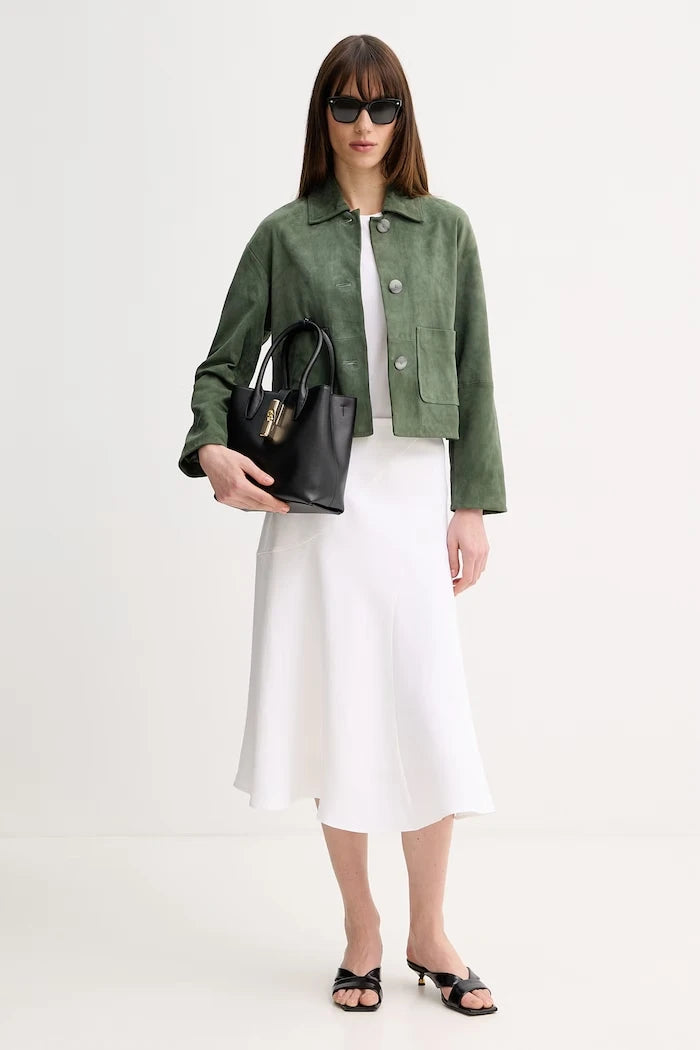 MM by Max Mara тениска basic дамска от памук с еластан MULINO