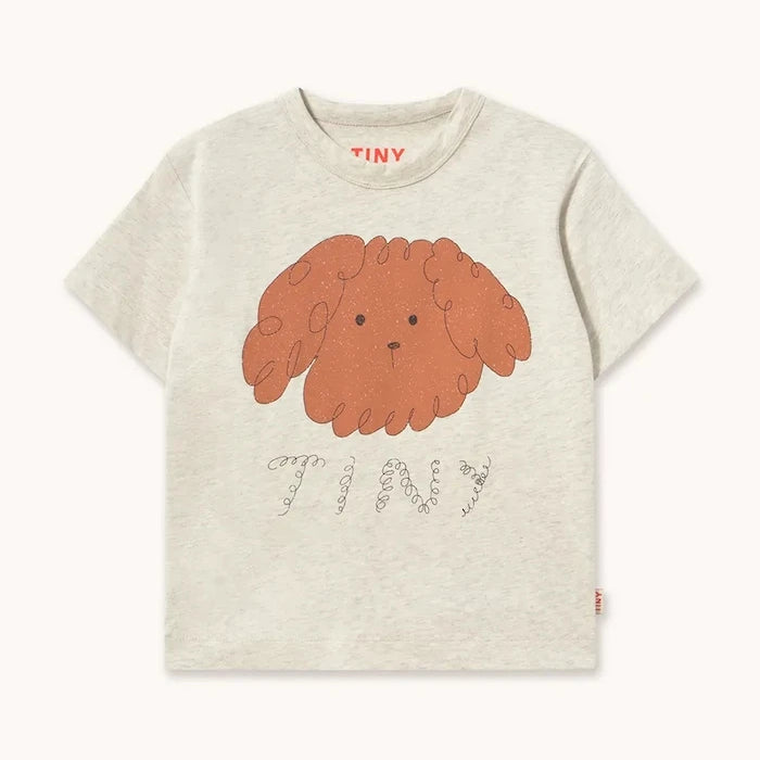 Çocuklar için pamuklu CURLY DOG GRAPHIC TEE tişört