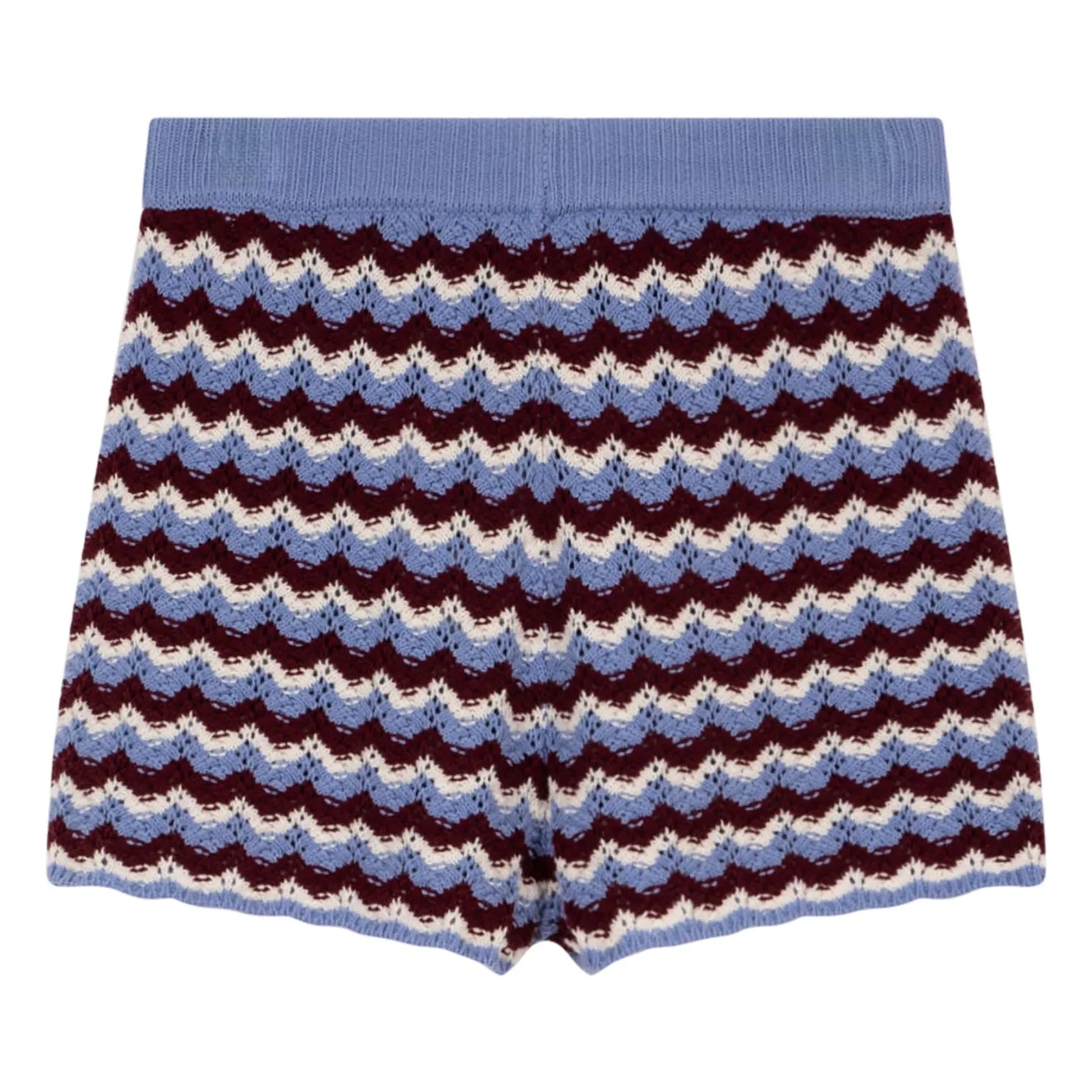 Indee - Striped Vitamin Crochet Short | Blue
