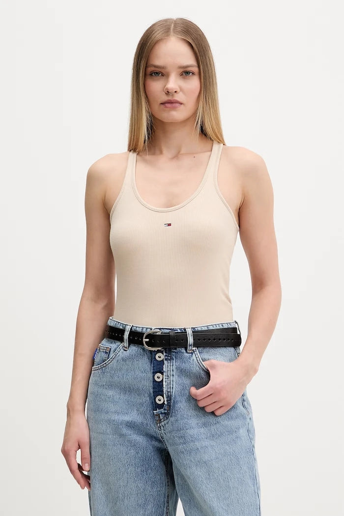 Tommy Jeans kadın pamuk elastan atlet
