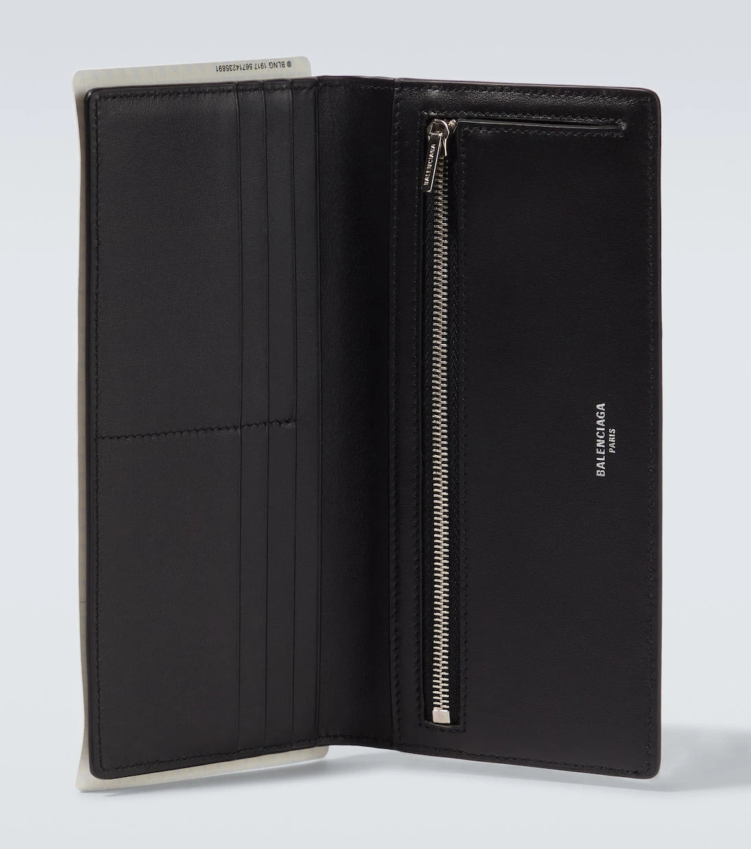 Balenciaga - محفظة جواز سفر طويلة جلدية