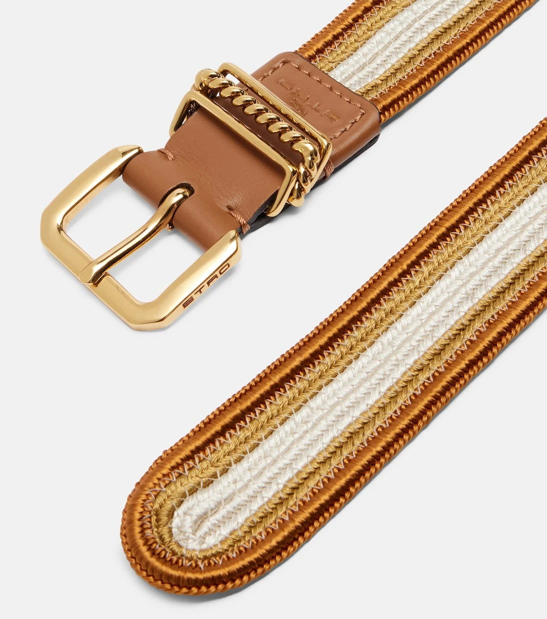 Etro - Striped woven belt