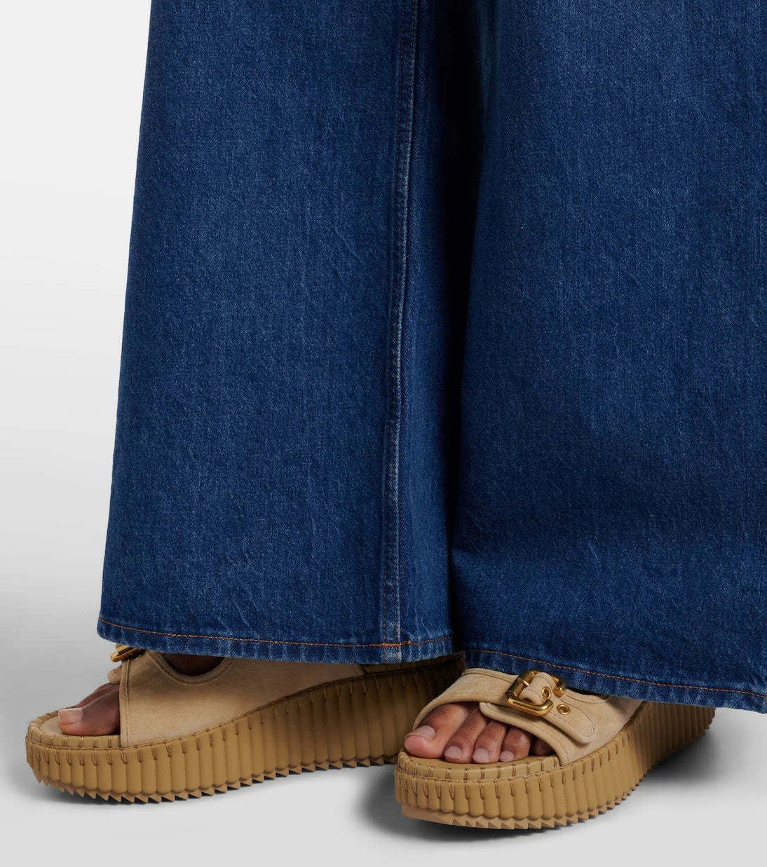 Chloé - Nama süet platform sandalet
