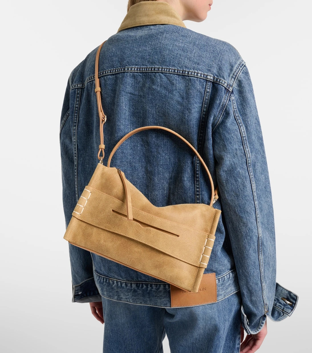 JW Anderson - Loafer Small suede shoulder bag