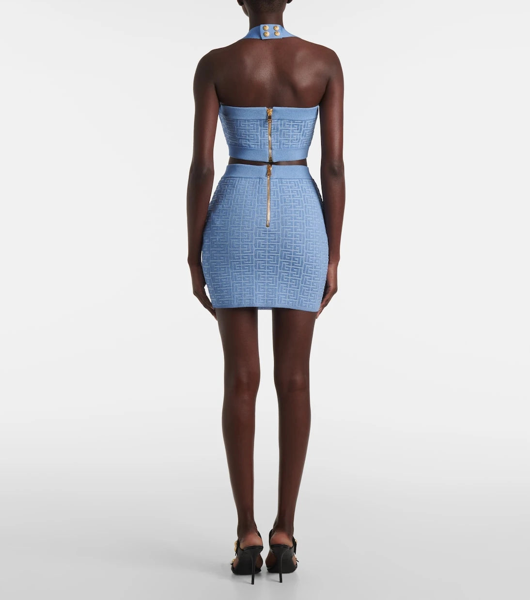 Balmain - Monogram mini etek