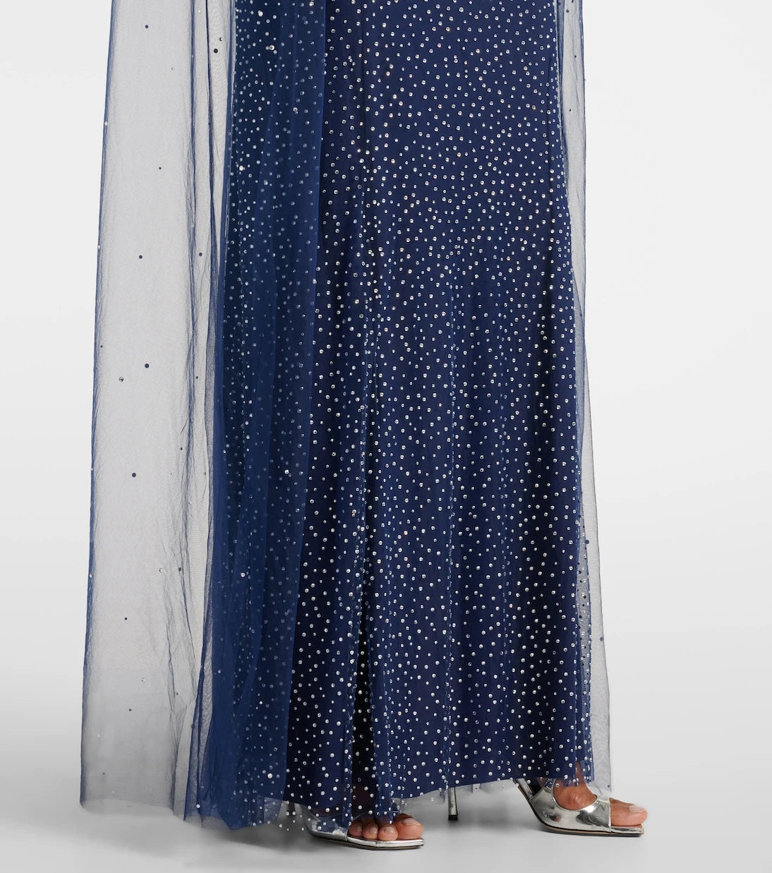 Jenny Packham - Embellished caped Mabel gown