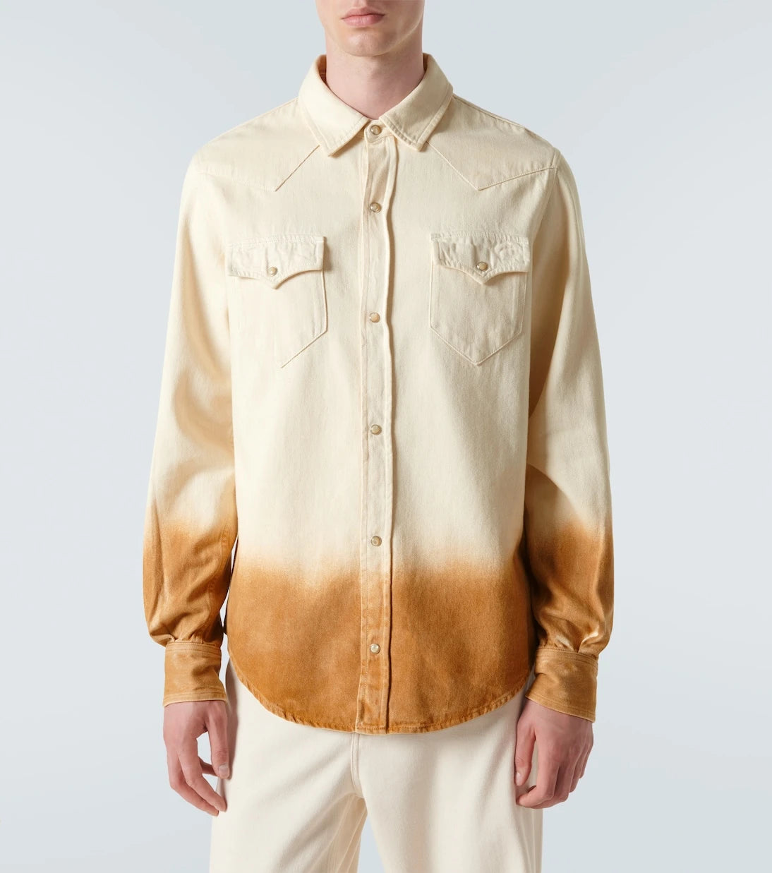 Alanui - Bright Hues printed denim shirt