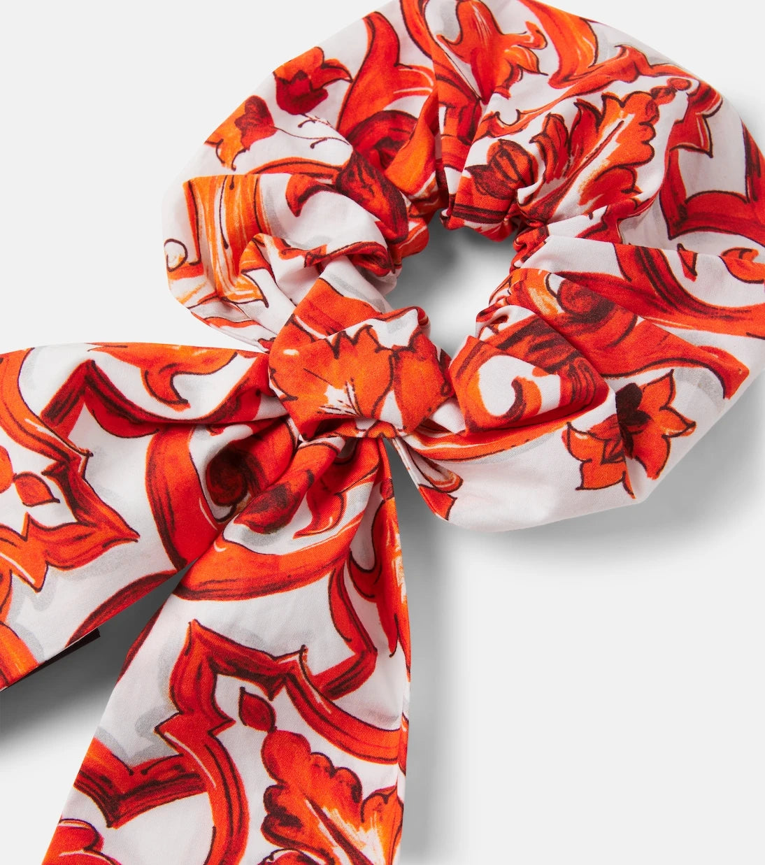 Dolce&Gabbana Kids - Majolica cotton scrunchie