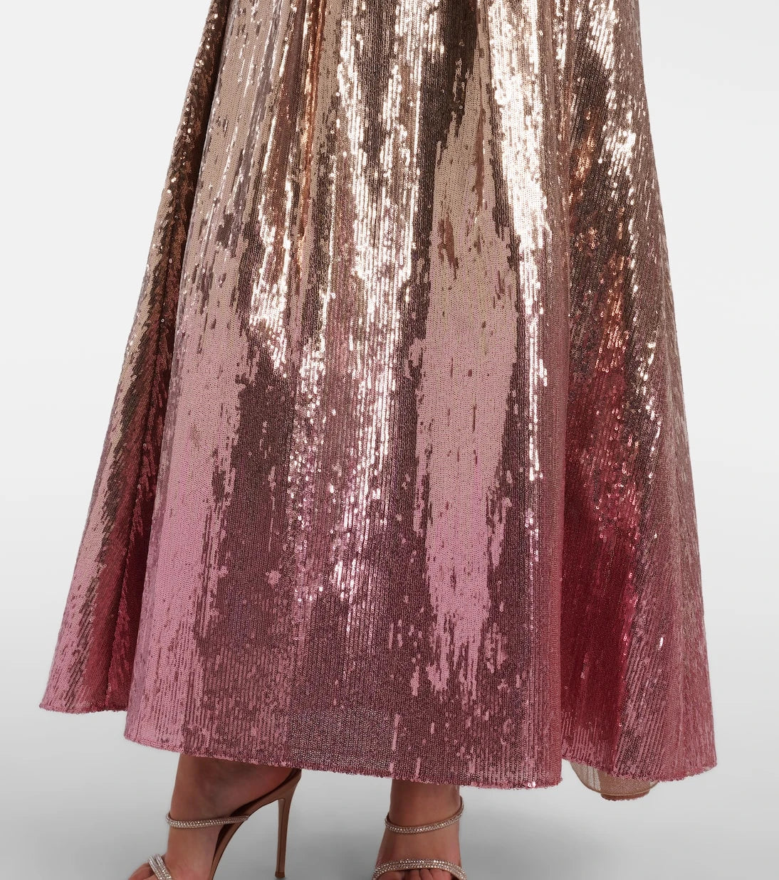 Elie Saab - Ombré sequined strapless gown