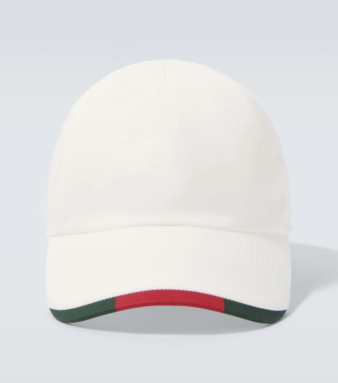 Gucci - Web Stripe cotton-blend baseball cap