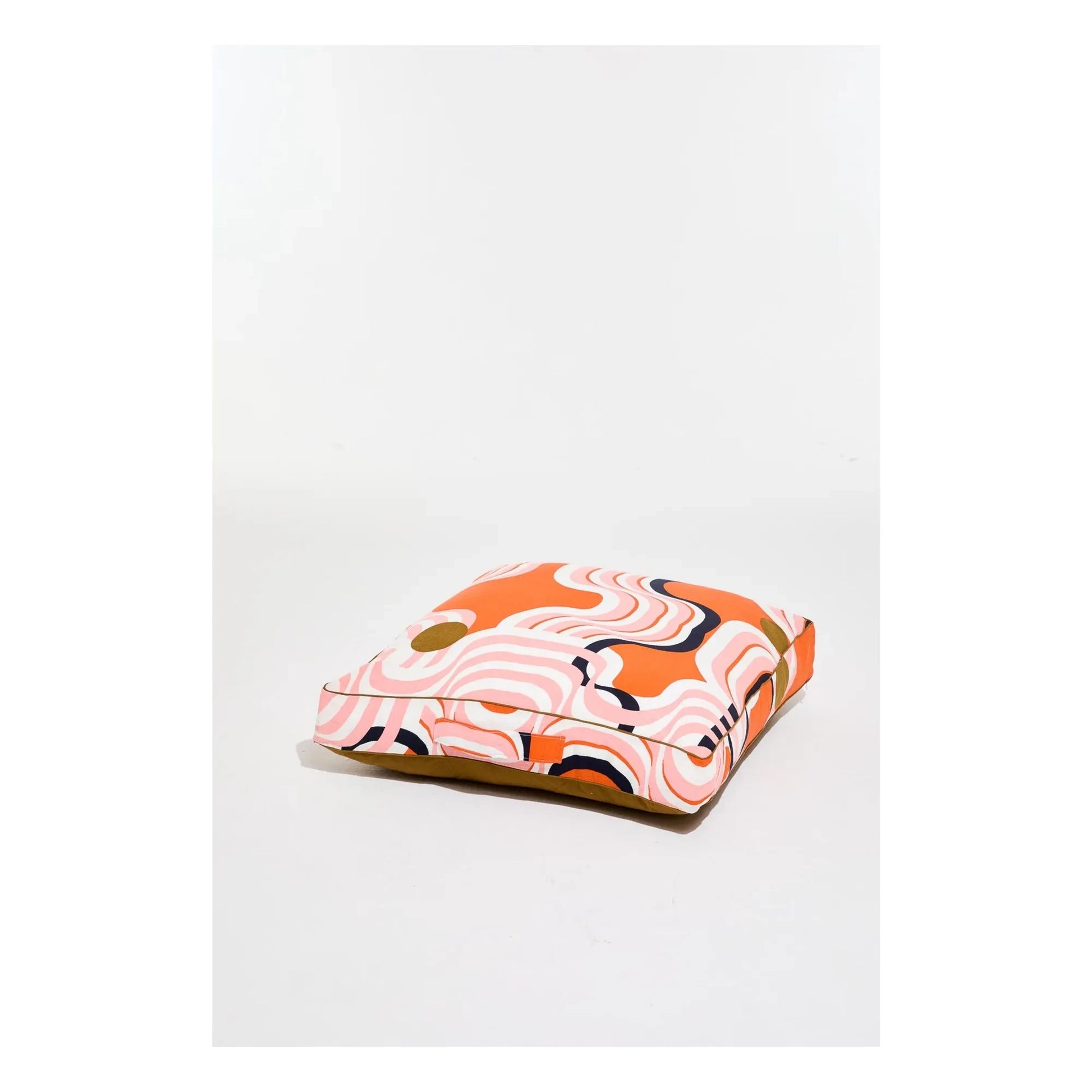 Mapoésie - Floor cushion cover Nebuleuse | Terracotta