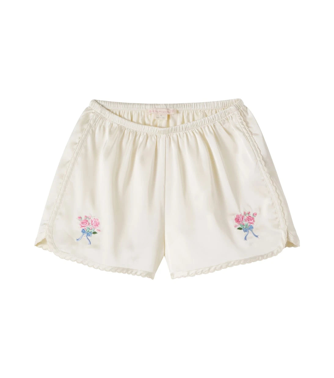 Konges Sløjd - Sheeny embroidered scalloped shorts