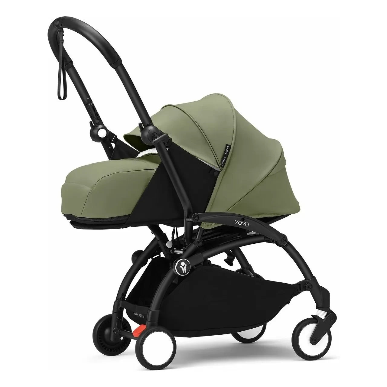 Stokke® - YOYO³ 0+ newborn stroller Black frame | Olive