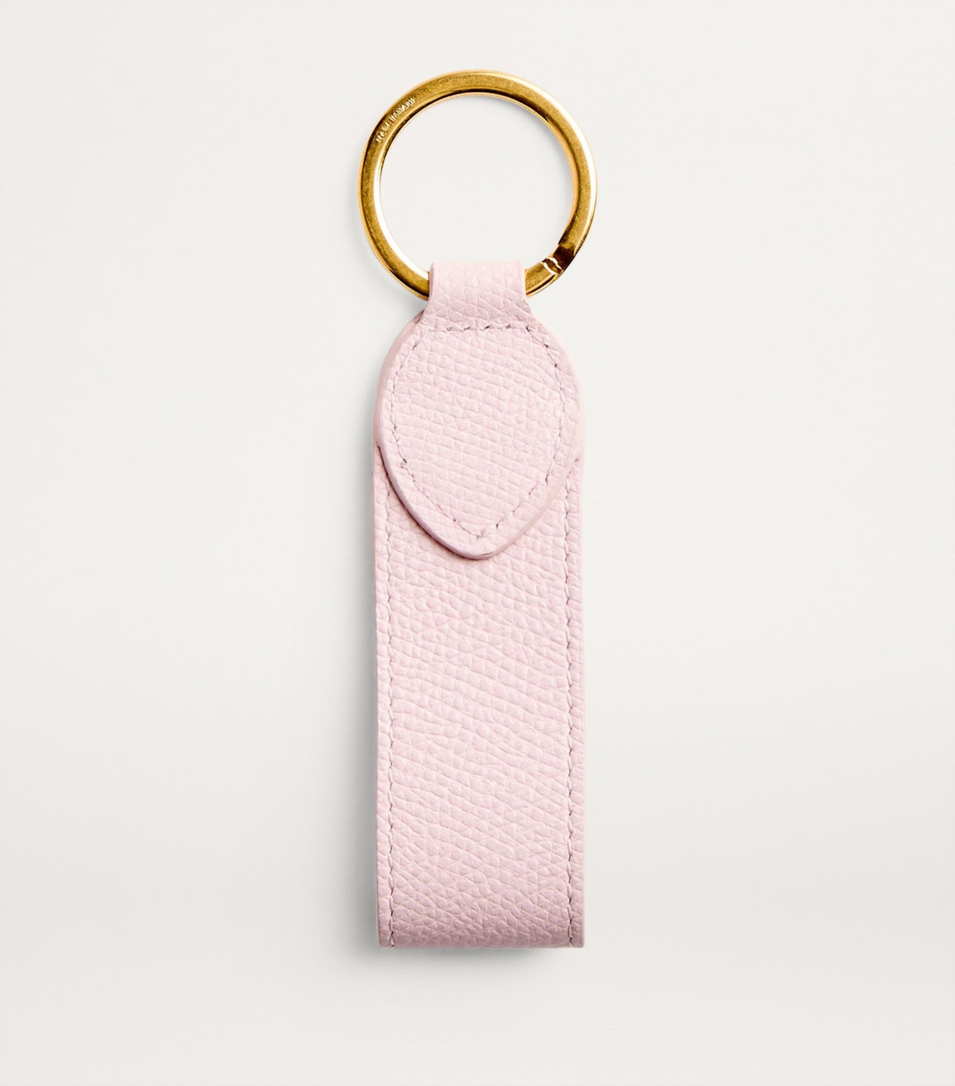 Valentino Garavani Pink Leather VLogo Keychain
