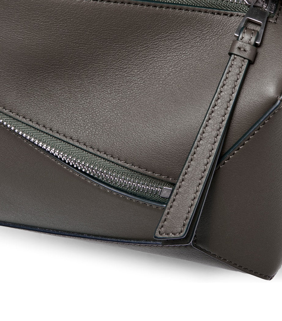 Small Leather Puzzle Belt Bag