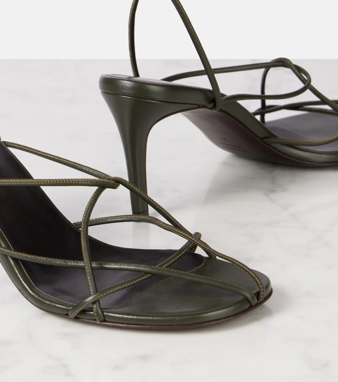 Khaite - Loulou 75 leather sandals