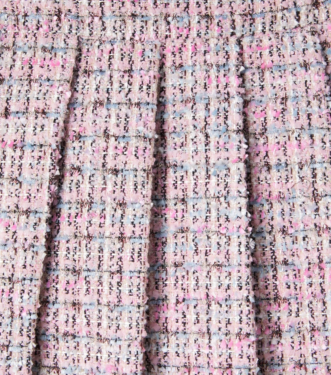 Self-Portrait Kids - Bouclé pleated skirt