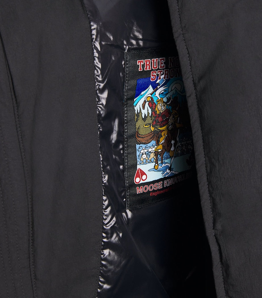 Moose Knuckles Black Everest Longline Puffer Coat