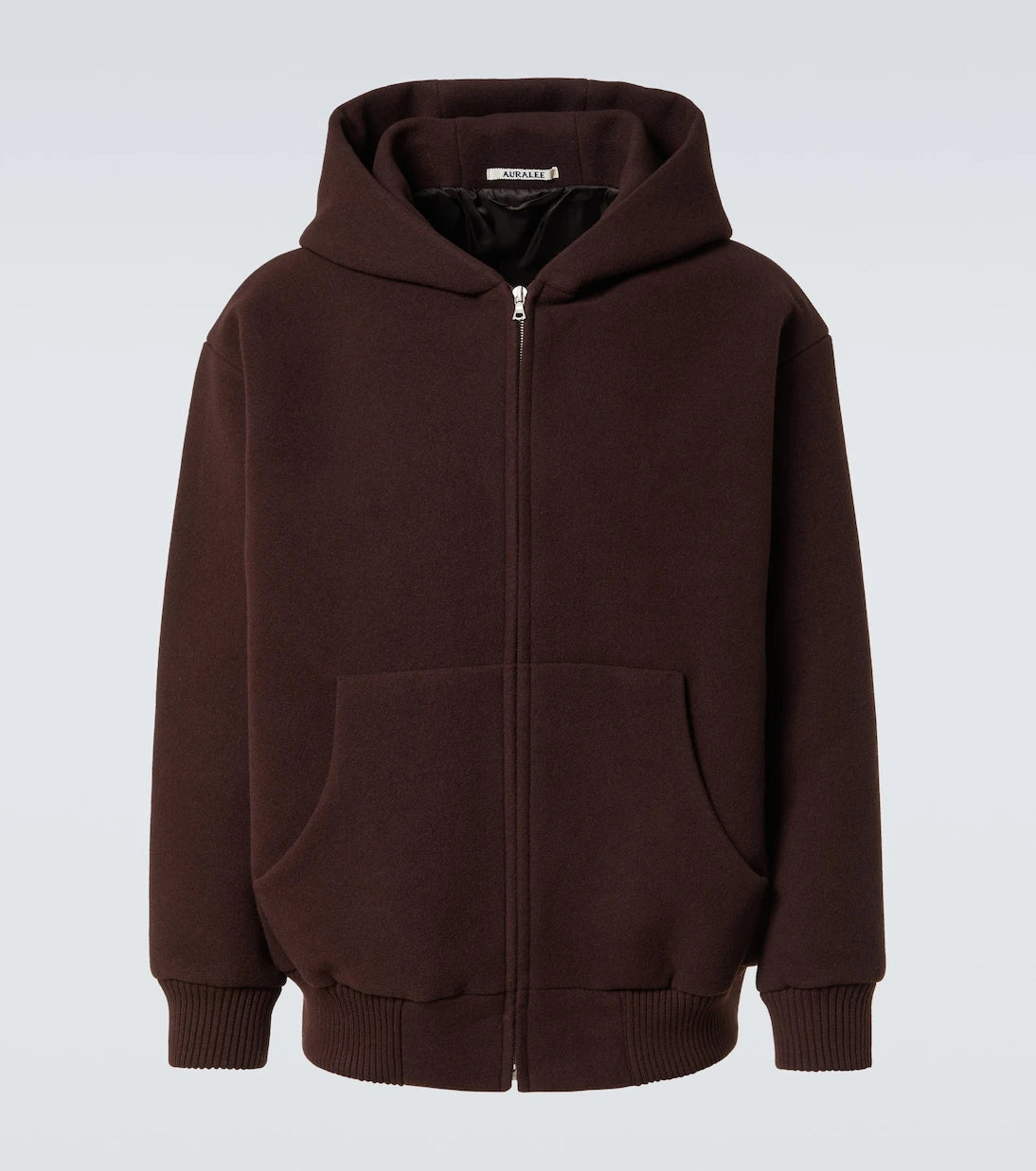 Auralee - Oversized wool pile hoodie