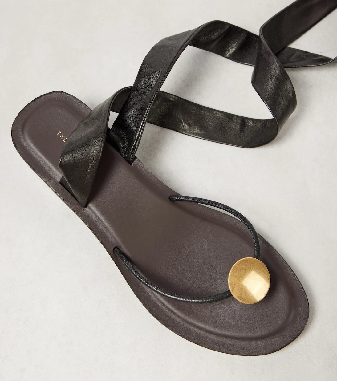 The Row - Cord leather thong sandals