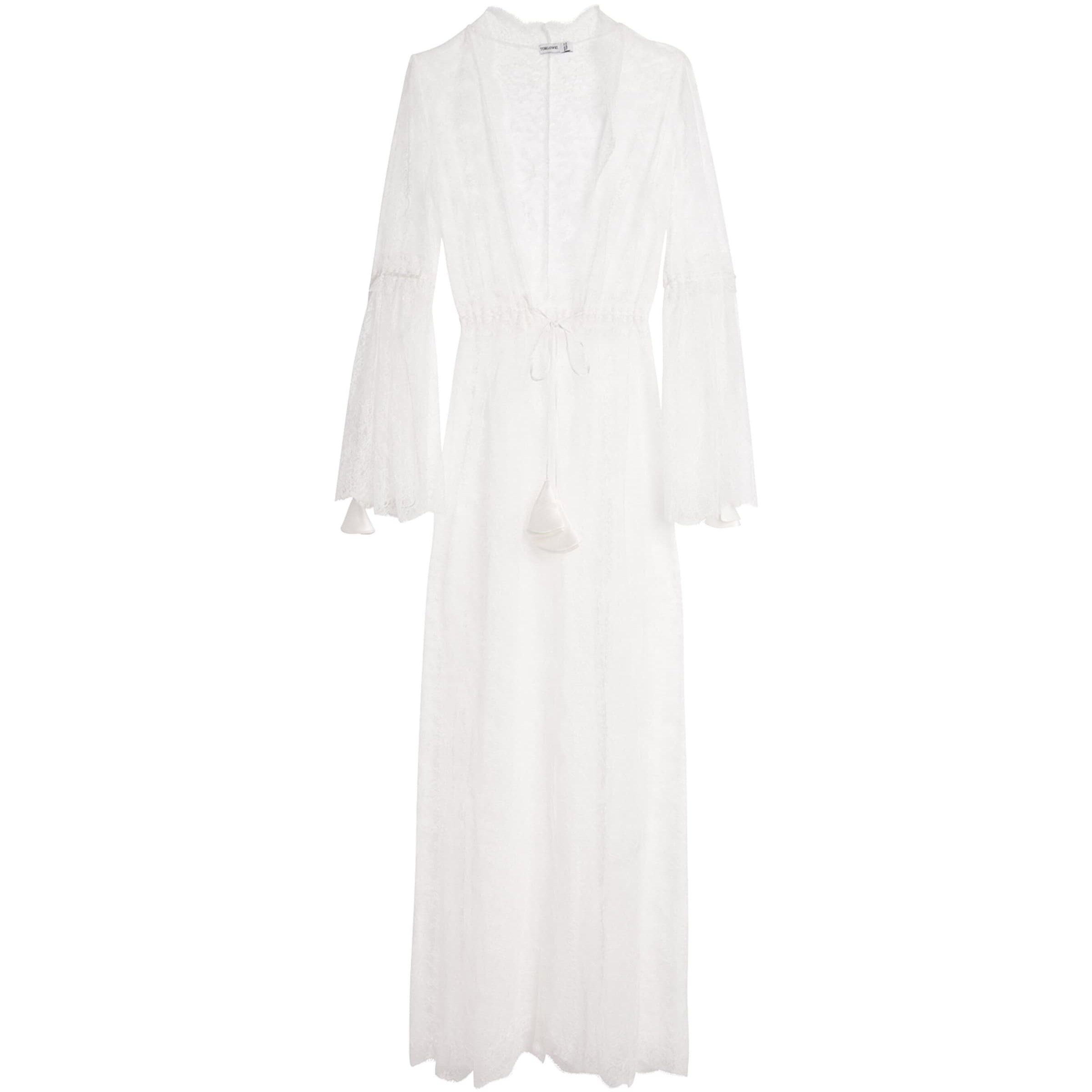TORLOWEI White Lace Marcella Robe