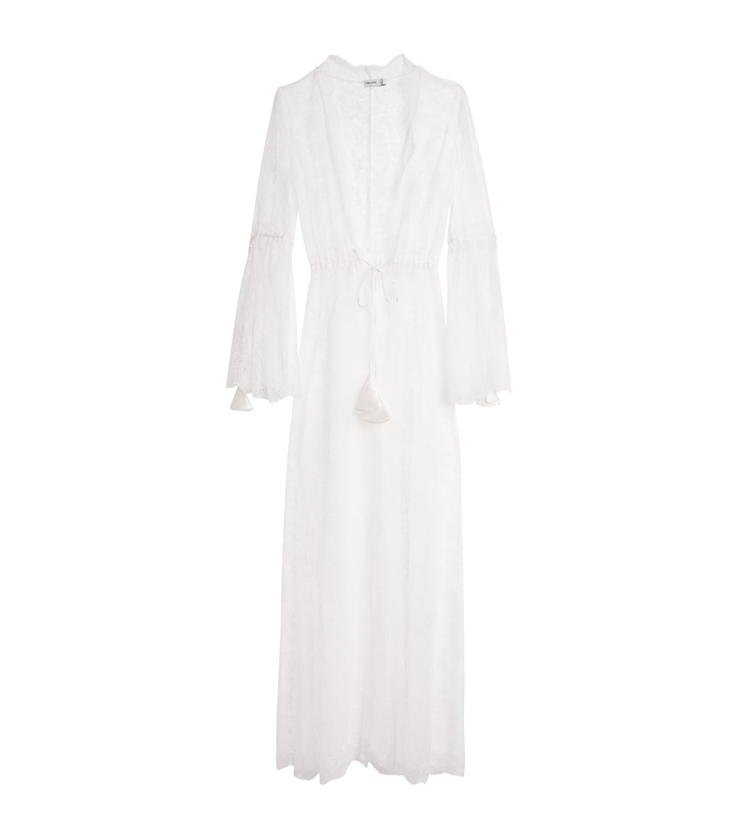 TORLOWEI White Lace Marcella Robe