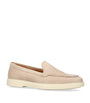 Pink Suede Detroit Loafers