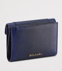 Blue Large Karung Leather Serpenti Forever Wallet