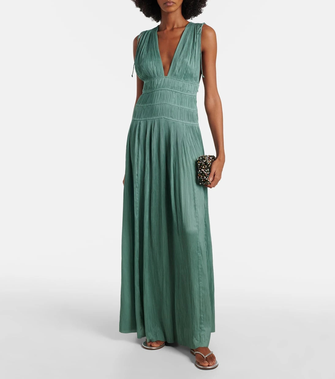 Ulla Johnson - Tasneem satin plissé gown