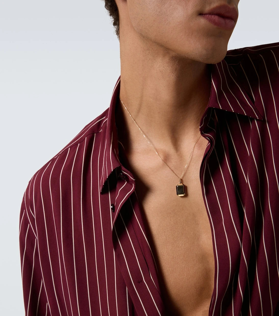 Mateo - Initial 14kt yellow gold pendant necklace