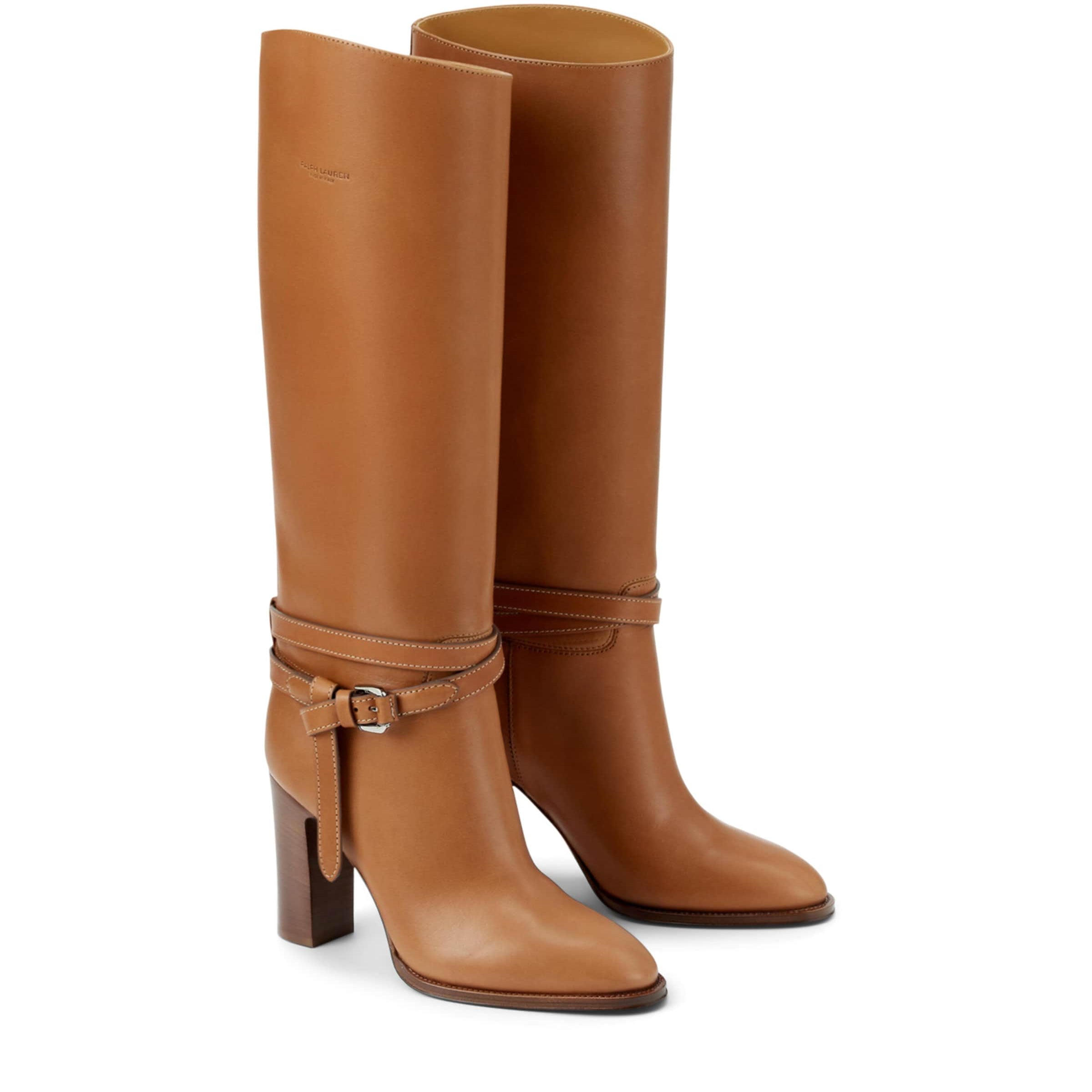 Gold Leather Donnely Knee-High Boots 90