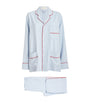 Olivia von Halle Blue Silk Laurent Pyjama Set