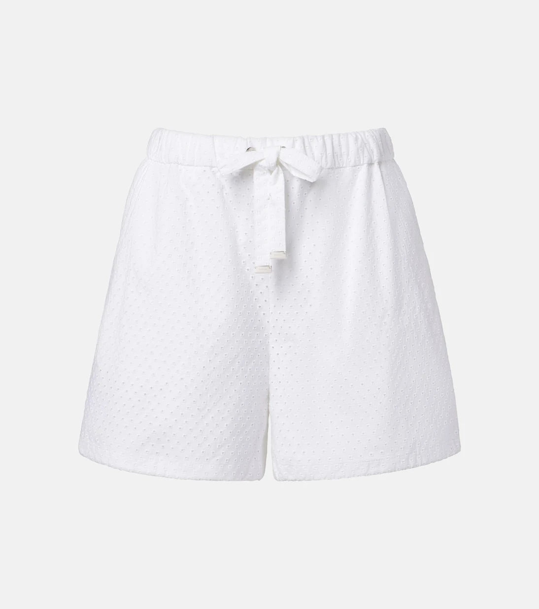 Moncler - Broderie anglaise cotton shorts