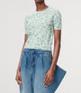 LOEWE White Cotton-Blend Floral Sweater