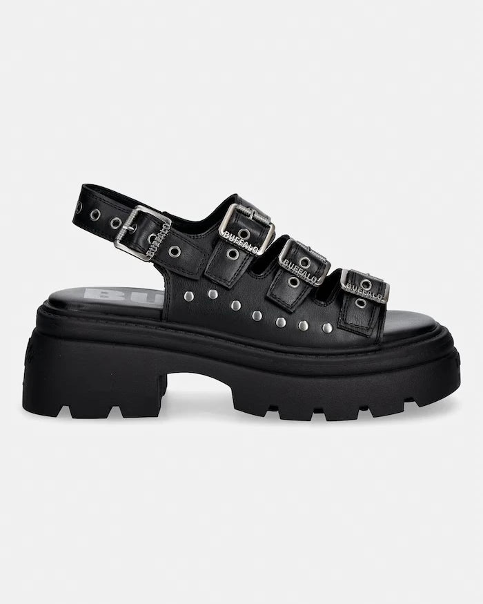 Buffalo kadın platform sandalet Vega Athena Buckle