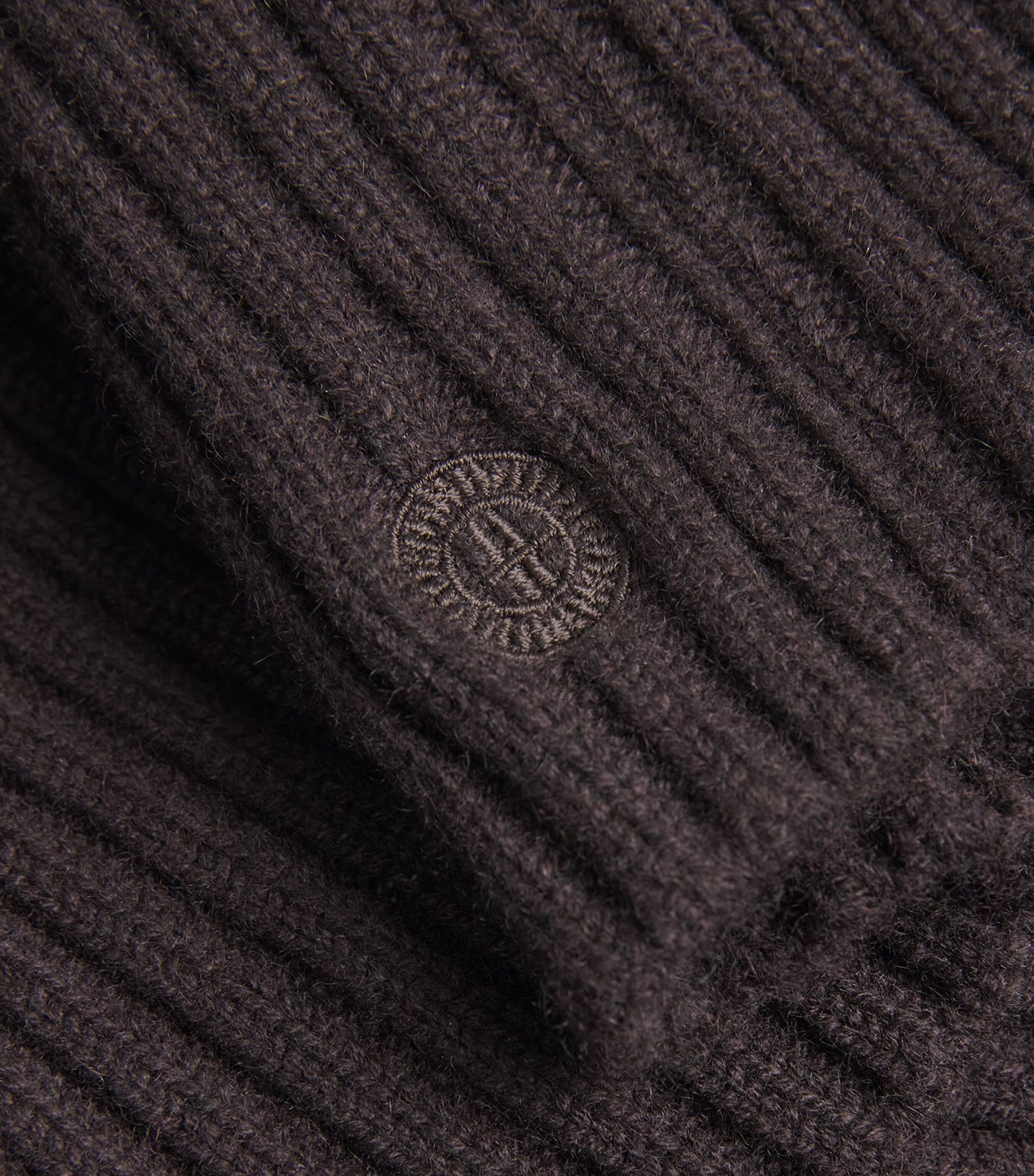 Brown Cashmere Longline Cardigan