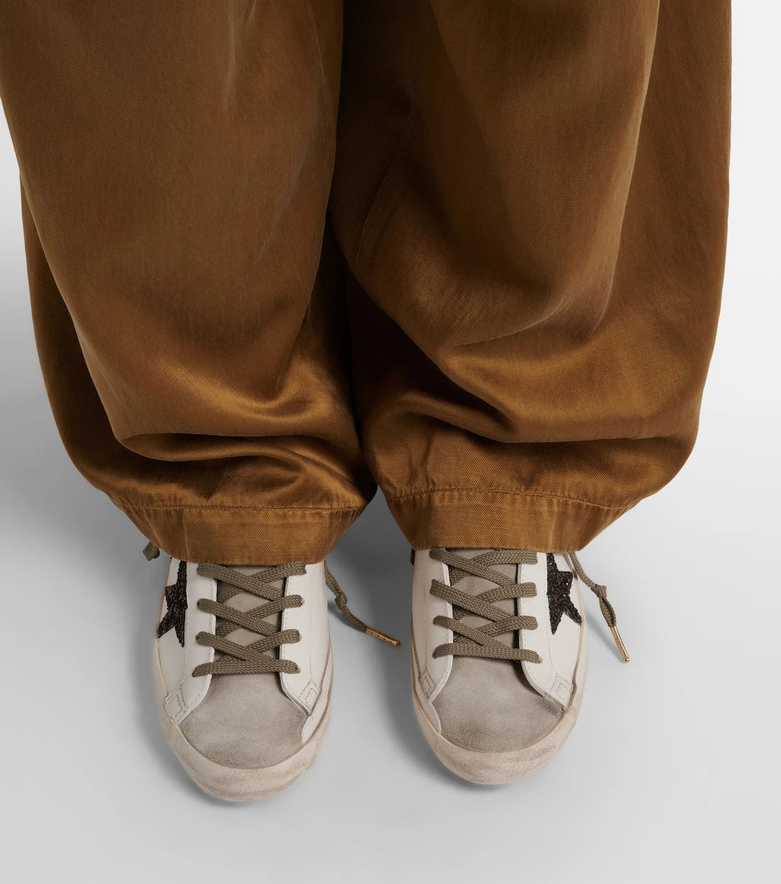 Golden Goose - Super Star glitter leather sneakers