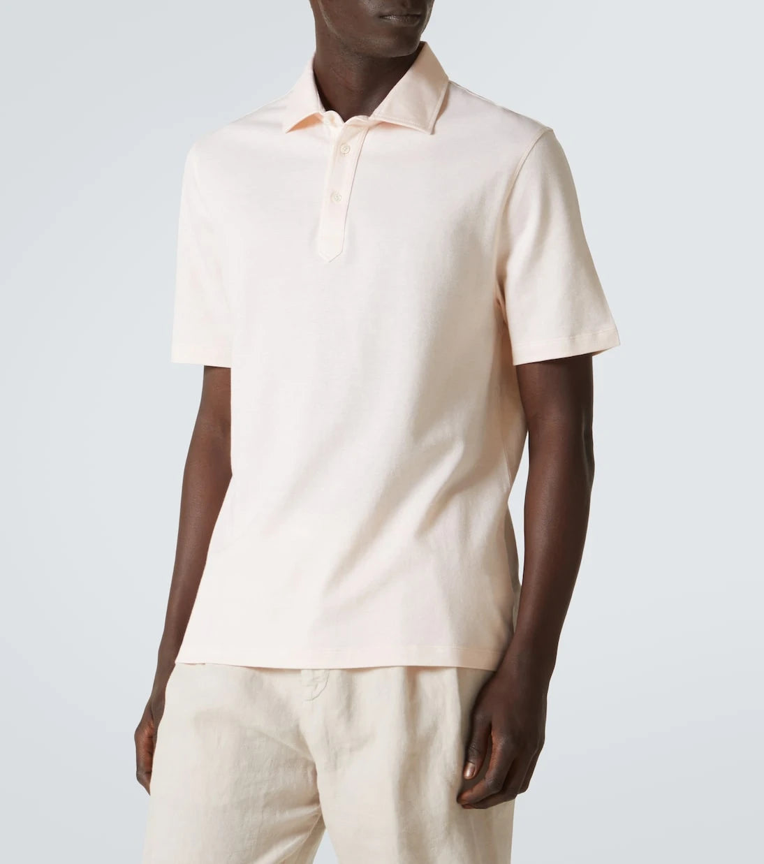 Brunello Cucinelli - Cotton and linen polo shirt