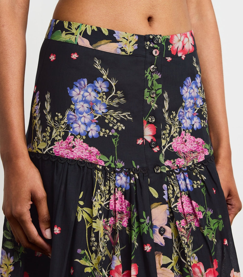 Charo Ruiz Ibiza Multi Floral Ann Maxi Skirt