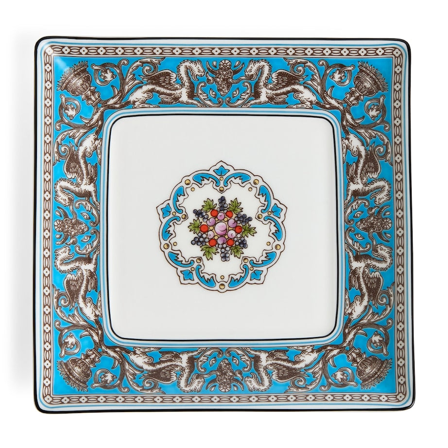 Florentine Turquoise Square Tray (14cm)