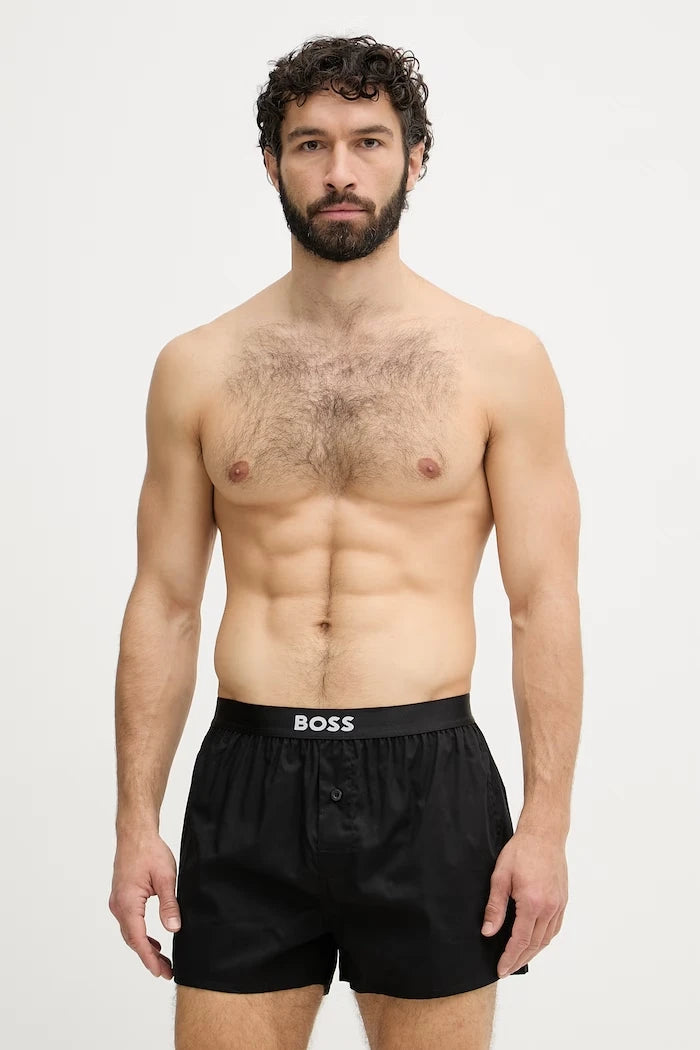 BOSS боксерки мъжки от памук 2P Boxer Shorts EW 2 броя