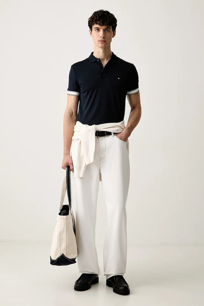 Tommy Hilfiger erkek pamuklu polo tişört
